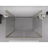 Mexen Exo-B Duo 3S kabina prysznicowa 3-ścienna uchylna 100 x 120 cm, transparent, złota - 814-100-120-50-00-3S