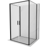 Mexen Exo-3S kabina prysznicowa 3-ścienna uchylna 70 x 85 cm, transparent, czarna - 814-070-085-70-00-3S