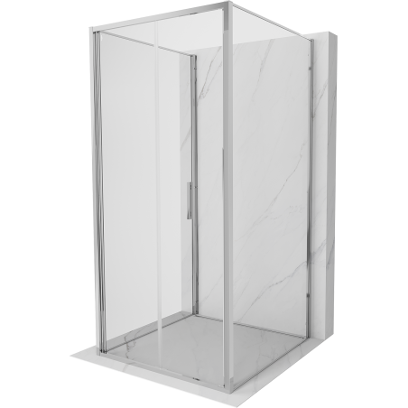Mexen Exo-3S kabina prysznicowa 3-ścienna składana 85 x 85 cm, transparent, chrom - 816-085-085-01-00-3S