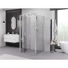 Mexen Exo-3S kabina prysznicowa 3-ścienna składana 85 x 85 cm, transparent, chrom - 816-085-085-01-00-3S