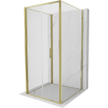 Mexen Exo-F 3S kabina prysznicowa 3-ścienna składana 70 x 70 cm, transparent, złota - 816-070-070-50-00-3S