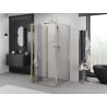 Mexen Exo-3S kabina prysznicowa 3-ścienna składana 95 x 95 cm, transparent, złota - 816-095-095-50-00-3S