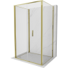 Mexen Exo-F 3S kabina prysznicowa 3-ścienna składana 80 x 110 cm, transparent, złota - 816-080-110-50-00-3S
