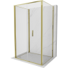 Mexen Exo-F 3S kabina prysznicowa 3-ścienna składana 75 x 120 cm, transparent, złota - 816-075-120-50-00-3S