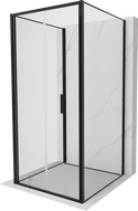 Mexen Exo-F 3S kabina prysznicowa 3-ścienna składana 95 x 95 cm, transparent, czarna - 816-095-095-70-00-3S