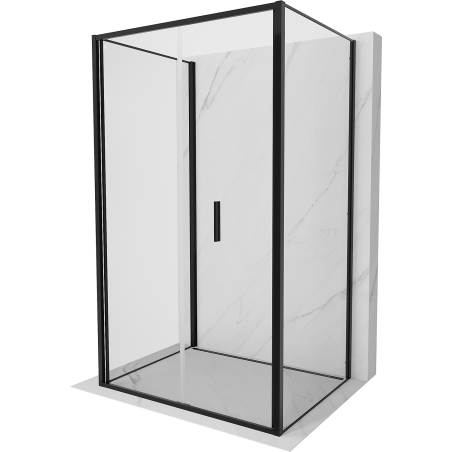 Mexen Exo-F 3S kabina prysznicowa 3-ścienna składana 95 x 85 cm, transparent, czarna - 816-095-085-70-00-3S