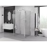 Mexen Exo-B 3S kabina prysznicowa 3-ścienna uchylna 95 x 95 cm, transparent, chrom - 817-095-095-01-00-3S