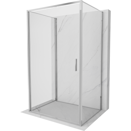 Mexen Exo-B 3S kabina prysznicowa 3-ścienna uchylna 90 x 70 cm, transparent, chrom - 817-090-070-01-00-3S