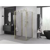 Mexen Exo-B 3S kabina prysznicowa 3-ścienna uchylna 85 x 85 cm, transparent, złota - 817-085-085-50-00-3S