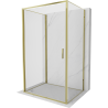 Mexen Exo-B 3S kabina prysznicowa 3-ścienna uchylna 95 x 90 cm, transparent, złota - 817-095-090-50-00-3S