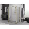 Mexen Exo-B 3S kabina prysznicowa 3-ścienna uchylna 95 x 90 cm, transparent, złota - 817-095-090-50-00-3S