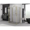 Mexen Exo-B 3S kabina prysznicowa 3-ścienna uchylna 95 x 90 cm, transparent, złota - 817-095-090-50-00-3S