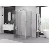 Mexen Exo-R 3S kabina prysznicowa 3-ścienna uchylna 95 x 95 cm, transparent, chrom - 819-095-095-01-00-3S