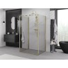 Mexen Exo-R 3S kabina prysznicowa 3-ścienna uchylna 150 x 80 cm, transparent, złota - 819-150-080-50-00-3S