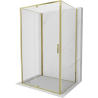 Mexen Exo-3S kabina prysznicowa 3-ścienna uchylna 105 x 85 cm, transparent, złota - 819-105-085-50-00-3S