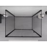 Mexen Exo-R 3S kabina prysznicowa 3-ścienna uchylna 120 x 75 cm, transparent, czarna - 819-120-075-70-00-3S