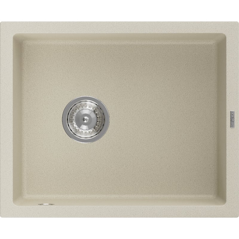 Mexen Pedro zlewozmywak granitowy 1-komorowy 560 x 460 mm, beżowy, syfon chrom - 6508561000-69
