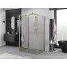 Mexen Exo-3S kabina prysznicowa 3-ścienna rozsuwana 150 x 80 cm, transparent, złota - 8151-150-080-50-00-3S