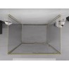 Mexen Exo-S 3S kabina prysznicowa 3-ścienna rozsuwana 135 x 120 cm, transparent, złota - 8151-135-120-50-00-3S