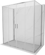 Mexen Exo-S Duo 3S kabina prysznicowa 3-ścienna rozsuwana 180 x 70 cm, transparent, chrom - 8152-180-070-01-00-3S