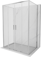 Mexen Exo-S Duo 3S kabina prysznicowa 3-ścienna rozsuwana 130 x 80 cm, transparent, chrom - 8152-130-080-01-00-3S