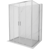 Mexen Exo-3S kabina prysznicowa 3-ścienna rozsuwana 140 x 95 cm, transparent, chrom - 8152-140-095-01-00-3S