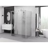 Mexen Exo-S Duo 3S kabina prysznicowa 3-ścienna rozsuwana 130 x 100 cm, transparent, chrom - 8152-130-100-01-00-3S