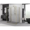 Mexen Exo-S Duo 3S kabina prysznicowa 3-ścienna rozsuwana 150 x 85 cm, transparent, złota - 8152-150-085-50-00-3S