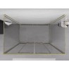 Mexen Exo-S Duo 3S kabina prysznicowa 3-ścienna rozsuwana 150 x 85 cm, transparent, złota - 8152-150-085-50-00-3S