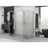 Mexen Exo-S Duo 3S kabina prysznicowa 3-ścienna rozsuwana 180 x 85 cm, transparent, złota - 8152-180-085-50-00-3S