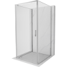 Mexen Exo-3S kabina prysznicowa 3-ścienna uchylna 85 x 85 cm, transparent, chrom - 8181-085-085-01-00-3S