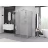 Mexen Exo-3S kabina prysznicowa 3-ścienna uchylna 70 x 80 cm, transparent, chrom - 8182-070-080-01-00-3S