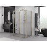 Mexen Exo-BR Duo 3S kabina prysznicowa 3-ścienna uchylna 120 x 80 cm, transparent, złota - 8182-120-080-50-00-3S