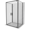 Mexen Exo-BR Duo 3S kabina prysznicowa 3-ścienna uchylna 70 x 110 cm, transparent, czarna - 8182-070-110-70-00-3S
