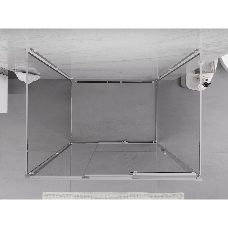 Mexen Exo-3S 3S kabina prysznicowa 3-ścienna rozsuwana 85 x 70 cm, transparent, chrom - 8153-085-070-01-00-3S