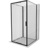 Mexen Exo-3S kabina prysznicowa 3-ścienna rozsuwana 85 x 85 cm, transparent, czarna - 8153-085-085-70-00-3S