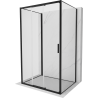 Mexen Exo-3S 3S kabina prysznicowa 3-ścienna rozsuwana 100 x 85 cm, transparent, czarna - 8153-100-085-70-00-3S