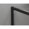 Mexen Exo-3S 3S kabina prysznicowa 3-ścienna rozsuwana 95 x 95 cm, transparent, czarna - 8153-095-095-70-00-3S
