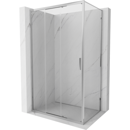 Mexen Exo-3S kabina prysznicowa rozsuwana 80 x 70 cm, transparent, chrom - 8153-080-070-01-00