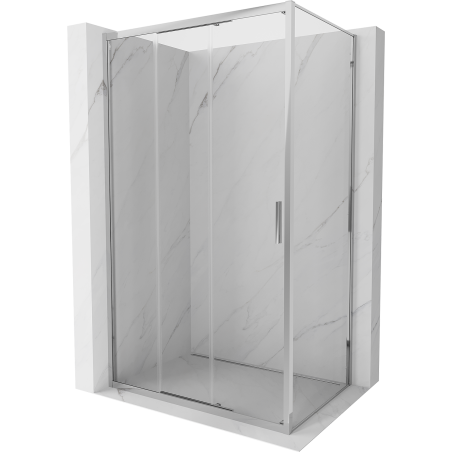 Mexen Exo kabina prysznicowa rozsuwana 80 x 70 cm, transparent, chrom - 8153-080-070-01-00