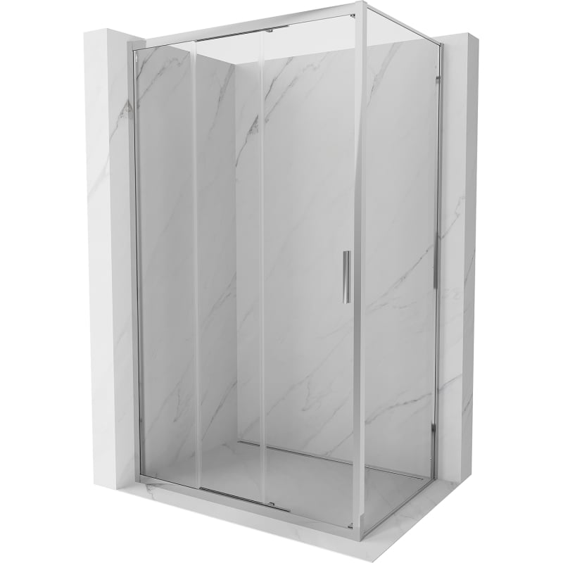 Mexen Exo kabina prysznicowa rozsuwana 100 x 70 cm, transparent, chrom - 8153-100-070-01-00