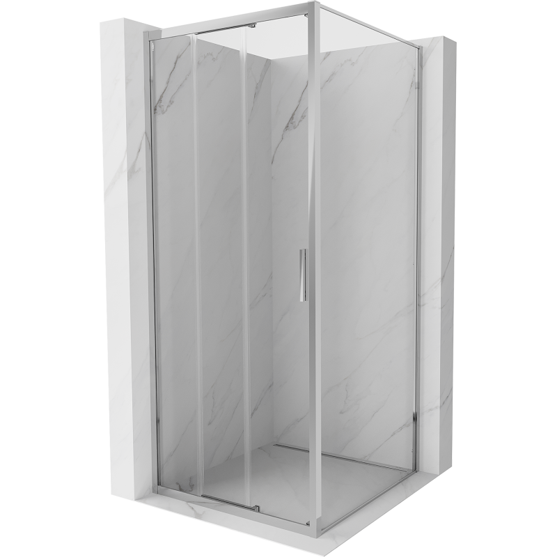 Mexen Exo kabina prysznicowa rozsuwana 85 x 85 cm, transparent, chrom - 8153-085-085-01-00