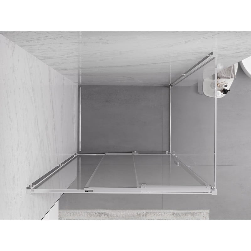 Mexen Exo kabina prysznicowa rozsuwana 85 x 90 cm, transparent, chrom - 8153-085-090-01-00