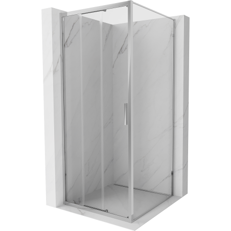 Mexen Exo kabina prysznicowa rozsuwana 90 x 90 cm, transparent, chrom - 8153-090-090-01-00