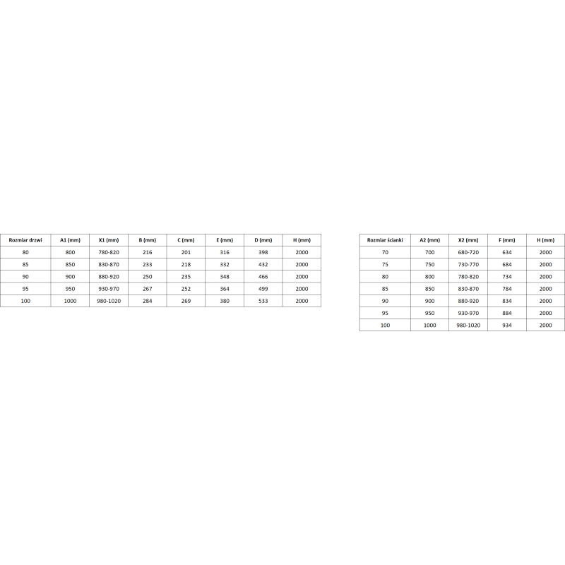 Mexen Exo kabina prysznicowa rozsuwana 90 x 90 cm, transparent, chrom - 8153-090-090-01-00