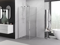 Mexen Exo-3S kabina prysznicowa rozsuwana 95 x 95 cm, transparent, chrom - 8153-095-095-01-00