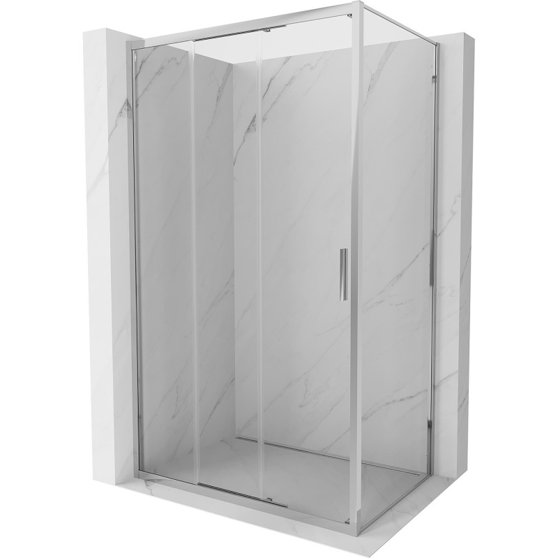 Mexen Exo-3S kabina prysznicowa rozsuwana 90 x 100 cm, transparent, chrom - 8153-090-100-01-00
