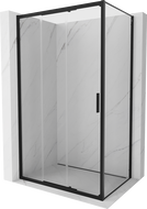 Mexen Exo-3S kabina prysznicowa rozsuwana 80 x 70 cm, transparent, czarna - 8153-080-070-70-00