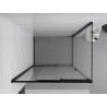 Mexen Exo kabina prysznicowa rozsuwana 95 x 70 cm, transparent, czarna - 8153-095-070-70-00