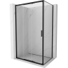 Mexen Exo-3S kabina prysznicowa rozsuwana 100 x 70 cm, transparent, czarna - 8153-100-070-70-00